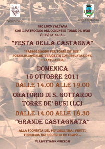 Pro Loco Valcava Festa della Castagna 2011